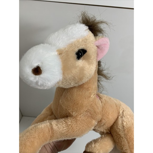 Pony Plush Brown Tan Pony Neighs Plush Stuffed Toy "This That Brand" - Picture 10 of 10